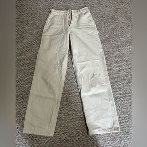 Brandy Melville cream cargo pants